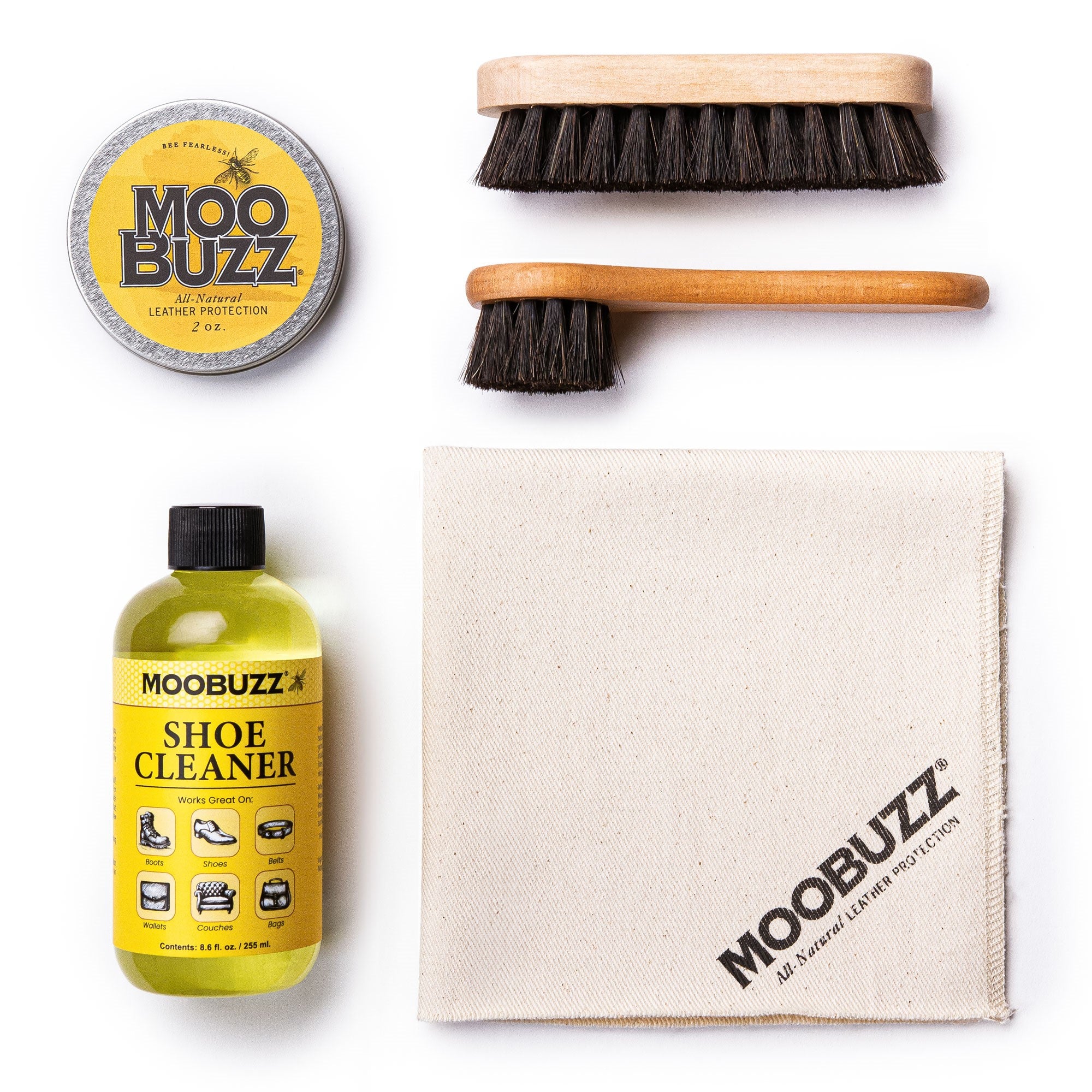 MOOBUZZ Leather Care Kit - All Natural Leather Protection