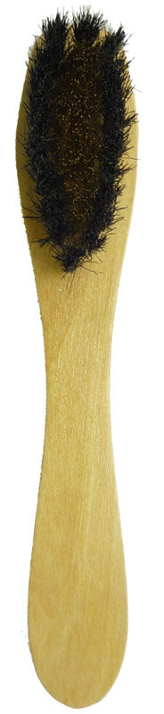 NYLON / WIRE COMBO SUEDE BRUSH WITH WOOD HANDLE