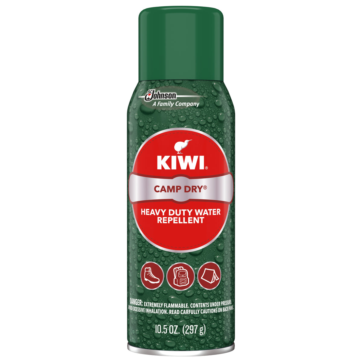 KIWI CAMP DRY WATER REPELLENT GREEN TOP CAN