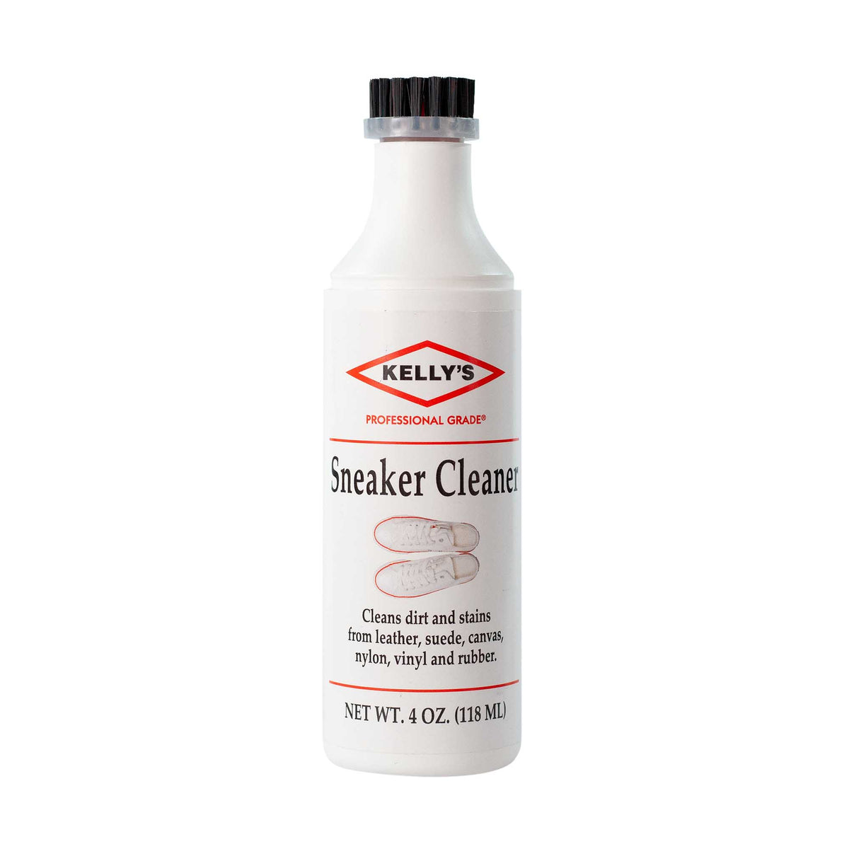 KELLY'S SNEAKER CLEANER WITH BRUSH TOP 4 OZ