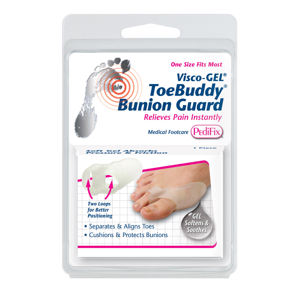 PEDIFIX VISCO-GEL TOE BUDDY BUNION GUARD